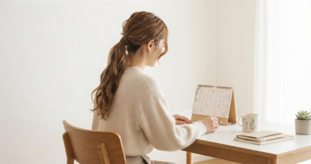 1年後の未来を想像する女性
